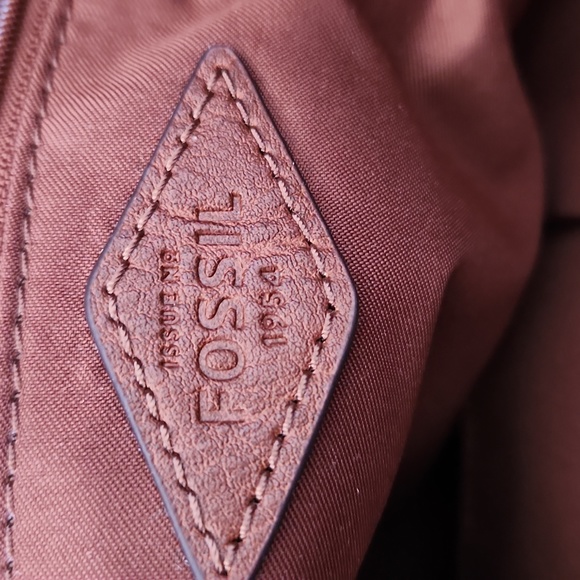 Brown leather Fossil tote - Picture 4 of 4